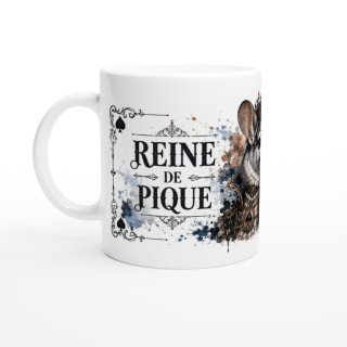 Mug Reine de Pique – Chinchilla Steampunk | VISUAI