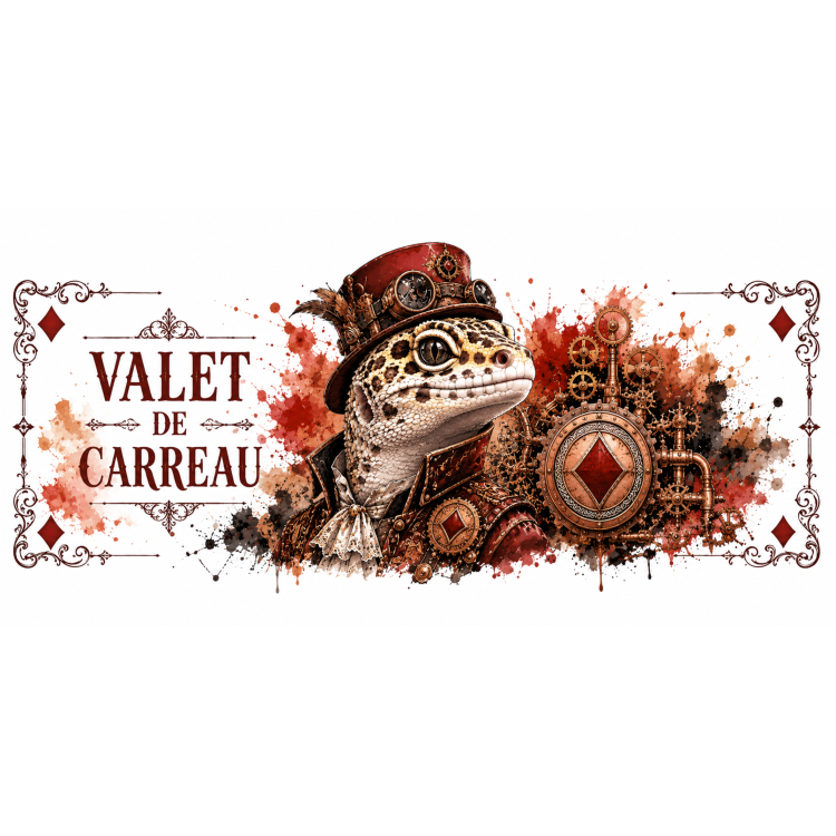 Mug Valet de Carreau – Gecko Steampunk | VISUAI