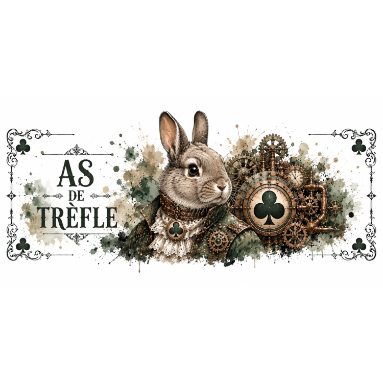 Mug As de Trèfle – Lapin Steampunk | VISUAI