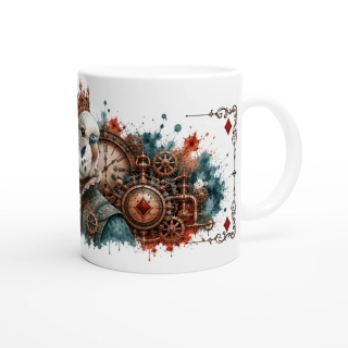 Mug Reine de Carreau – Perruche Steampunk | VISUAI