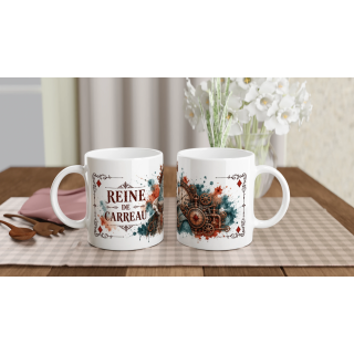 Mug Reine de Carreau – Perruche Steampunk | VISUAI