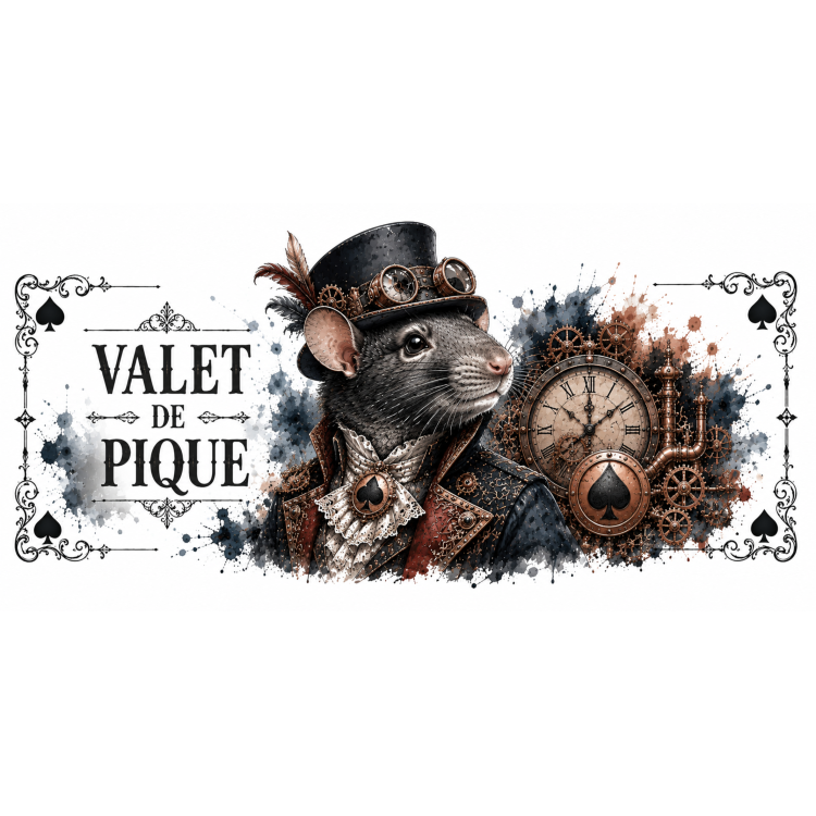 Mug Valet de Pique – Rat Steampunk | VISUAI