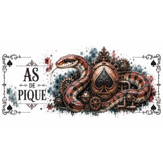 Mug As de Pique – Serpent Steampunk | VISUAI