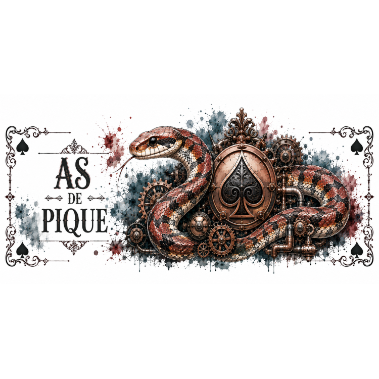 Mug As de Pique – Serpent Steampunk | VISUAI