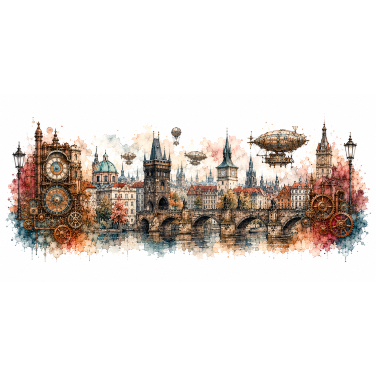 Mug Prague Éternelle – Capitales Steampunk | VISUAI