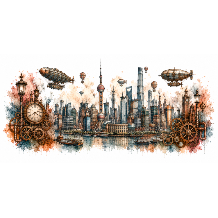 Mug Shanghai Éternelle – Capitales Steampunk | VISUAI