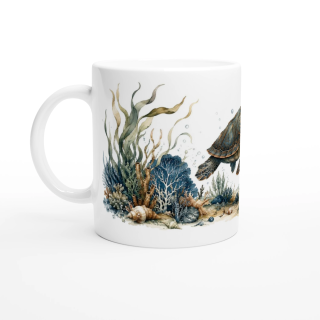 Mug Tortue des Abysses  | Mug Panoramique VISUAI