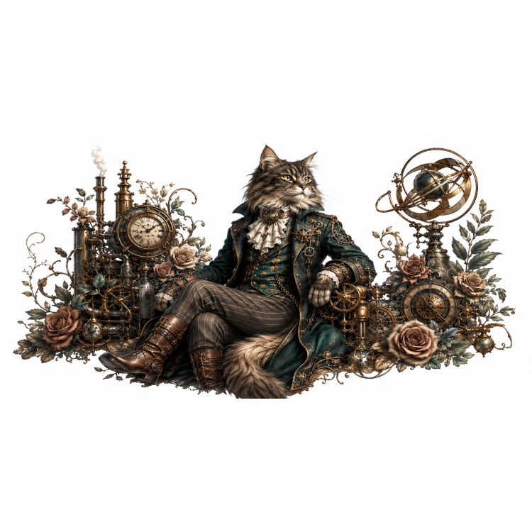 Mug Chat Aristocrate – Animaux Steampunk