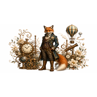 Mug Renard Aéronaute – Animaux Steampunk