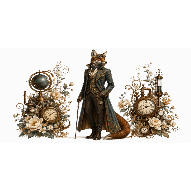 Mug Renard – Animaux Steampunk