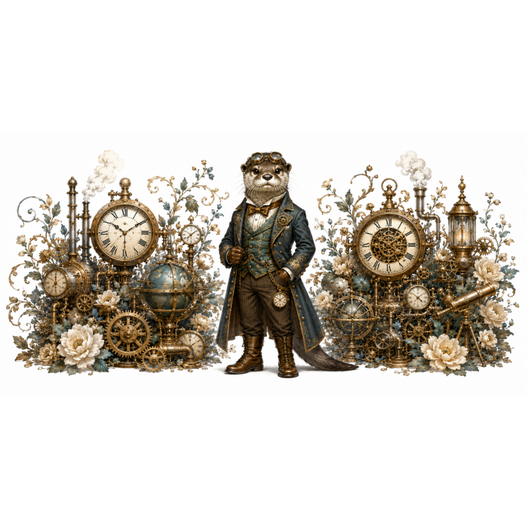 Mug Loutre – Animaux Steampunk