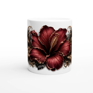 Hibiscus Pourpre Royal | Collection Éclats de Paradis Noir | VISUAI