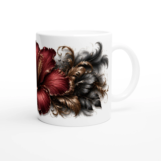 Hibiscus Pourpre Royal | Collection Éclats de Paradis Noir | VISUAI