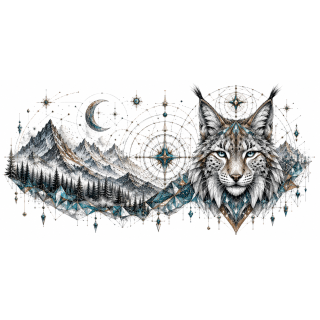 Lynx des Neiges Cristallines – Collection Gardiens de l'Âme Sauvage
