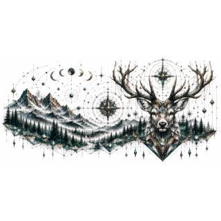 Cerf des Lunes Éternelles – Collection Gardiens de l'Âme Sauvage