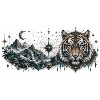 Tigre des Horizons Cachés – Collection Gardiens de l'Âme Sauvage