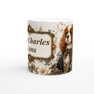 Mug personnalisable Cavalier King Charles – Noble Compagnon du Temps