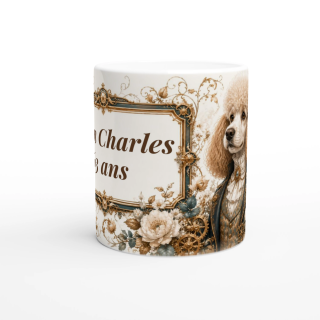 Mug personnalisable Caniche – Noble Compagnon du Temps