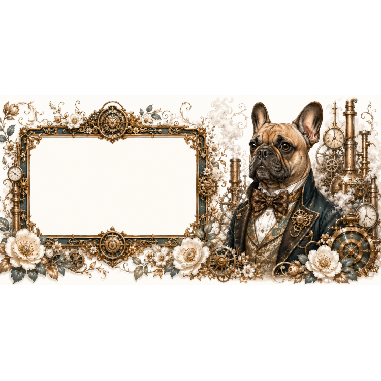 Mug personnalisable Bouledogue Français – Noble Compagnon du Temps