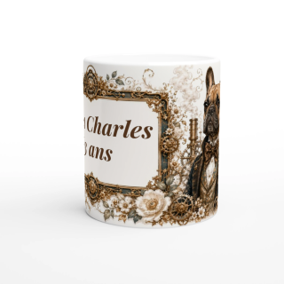 Mug personnalisable Bouledogue Français – Noble Compagnon du Temps