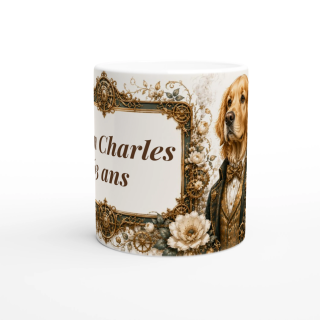 Mug personnalisable Golden Retriever – Noble Compagnon du Temps