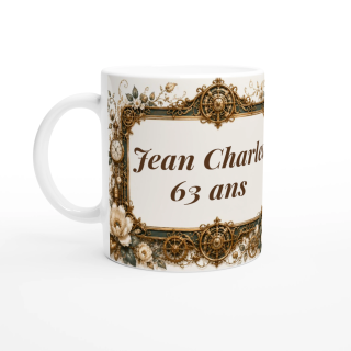 Mug personnalisable Golden Retriever – Noble Compagnon du Temps