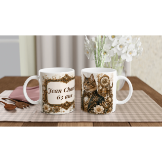 Mug personnalisable Maine Coon – Noble Compagnon du Temps