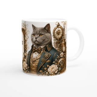 Mug personnalisable British Shorthair – Noble Compagnon du Temps