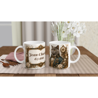 Mug personnalisable British Shorthair – Noble Compagnon du Temps
