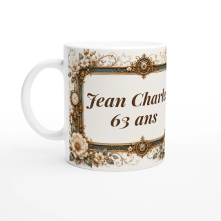 Mug personnalisable Chat Persan – Noble Compagnon du Temps