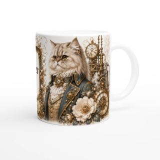 Mug personnalisable Chat Persan – Noble Compagnon du Temps