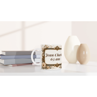 Mug personnalisable Chat Persan – Noble Compagnon du Temps