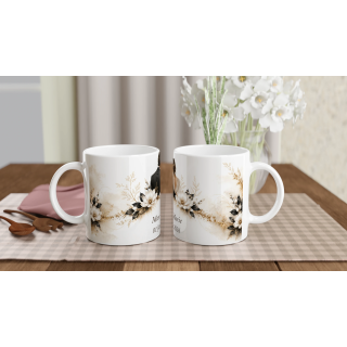 Mug personnalisable Mariage Homme & Femme – Élégance Botanique