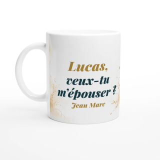 Mug personnalisable Demande en mariage – Alliance Éternelle