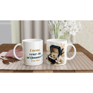 Mug personnalisable Demande en mariage – Alliance Éternelle