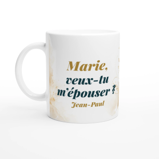 Mug personnalisable Demande en mariage BF– Alliance Éternelle