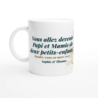 Mug personnalisable Annonce Grossesse Jumeaux