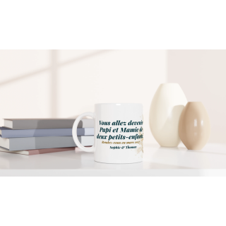 Mug personnalisable Annonce Grossesse Jumeaux