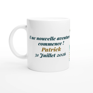Mug personnalisable Retraite Voyage