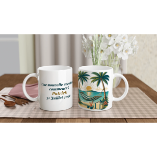 Mug personnalisable Retraite Voyage