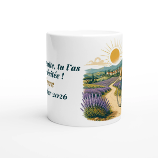 Mug personnalisable Retraite Provence à Vélo