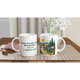 Mug personnalisable Retraite Provence à Vélo
