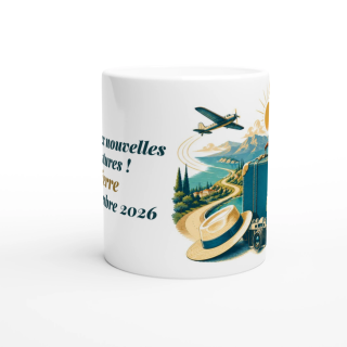 Mug personnalisable Retraite Voyage Avion