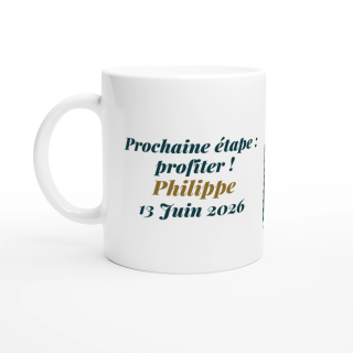 Mug personnalisable Retraite Voyage en Train