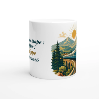 Mug personnalisable Retraite Voyage en Train