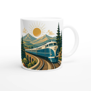 Mug personnalisable Retraite Voyage en Train