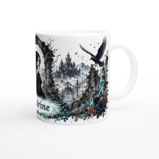 Mug personnalisable Gothique Femme – Éclats de Paradis Noir