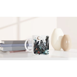 Mug personnalisable Gothique Femme – Éclats de Paradis Noir