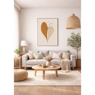 Fleur Abstraite Terracotta