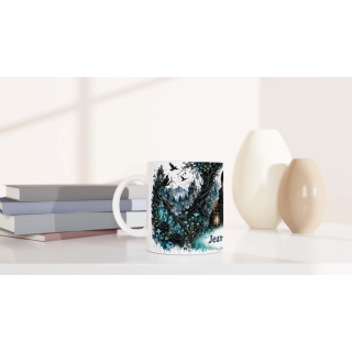 Mug personnalisable Homme – Veilleur de la Forêt Enchantée